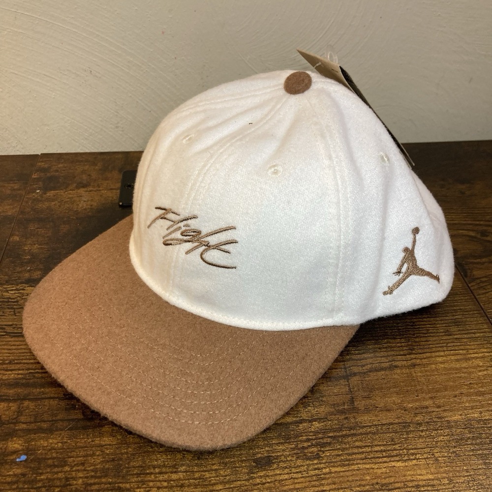 Nike Flight Fly White Unstructured Wool Blend‎ Adjustable Cap Hat Adult M/L NWT